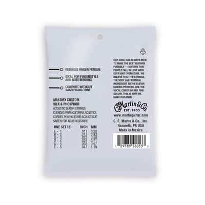 Martin Ma130 Fx Authentic Flexible Core Silk & Phosphor Custom 11 47 image 2