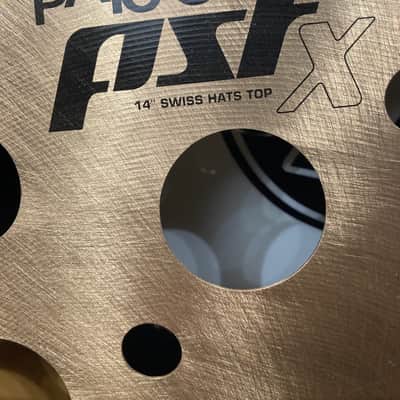 Paiste - Tris Imboden's, Chicago, PST Series 14" Swiss Hat 548g, paired with Swiss Flanger Stack Bottom 592g 2015 image 4