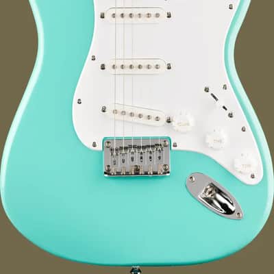 Fender Squier Sonic Stratocaster HT Sea Foam Green Electric Guitar image 3