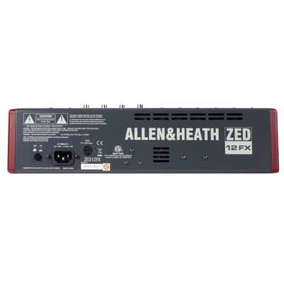 Allen & Heath ZED-12FX Multipurpose FX PA Live Mixer w Effects & Cables image 5