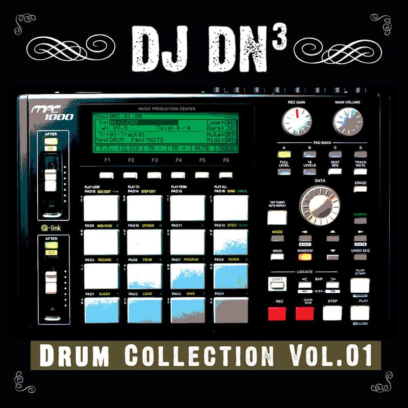 Hip-Hop Drum Collection Vol.01 by DJ DN3 222 WAV Files | USB Flash Drive image 1