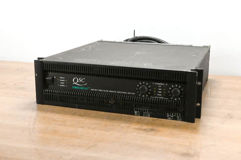 QSC PowerLight 6.0 PFC Power Factor Corrected 2-Channel Power Amplifier CG011UQ image 1
