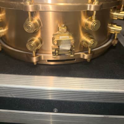 DW 5x14 True Cast bell brass snare #20 of 100 - Sand cast bronze image 2