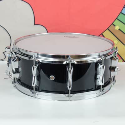 Used Yamaha Birch Custom Snare 5.5 x14" Black Snare Drum image 4