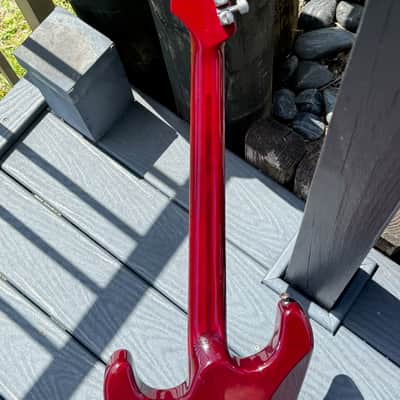 Fender Stratocaster Set Neck  1994 - stunning Custom Shop Set Neck Crimson'burst Flame Top ! image 9
