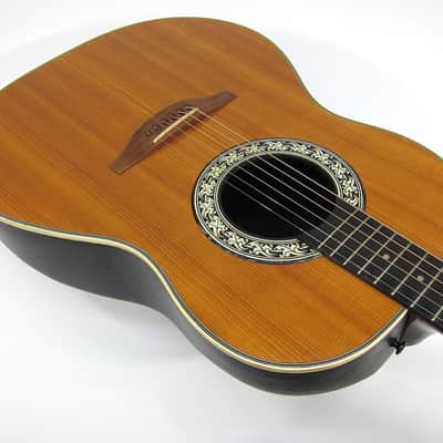 Vintage 1975 Ovation Balladeer 1111-4 Deep Bowl Acoustic Guitar w Orig Case Plays & Sounds Great! image 5