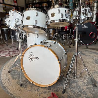 Gretsch USA 6-Piece Drum Set 1970s - White Nitron image 3