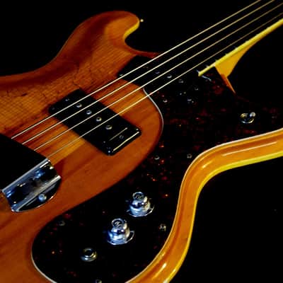 Mosrite MARK X, Model 502 JOE MAPHIS BASS 1967 Natural. Walnut Body. Spruce Top. Maple Neck. image 15