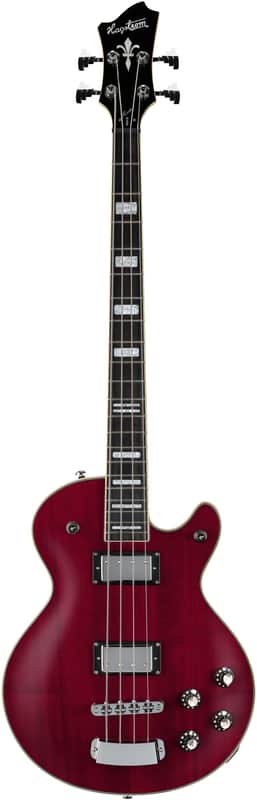 Hagstrom Swede Bass Wild Cherry Transparent w/Case image 1