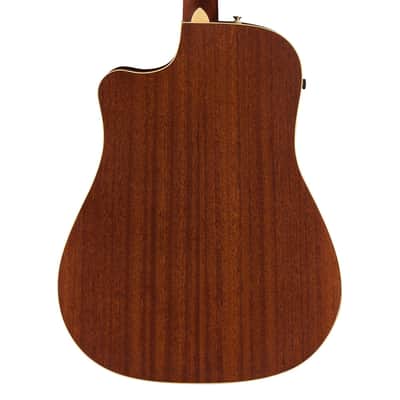 Used Fender Redondo Player A/E Guitar - Candy Apple Red w/ Walnut FB image 7