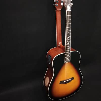 12/6 Strings Acoustic Double Neck, Double Sided Busuyi Double Neck Guitar, Travel Acoustic Guitar image 1