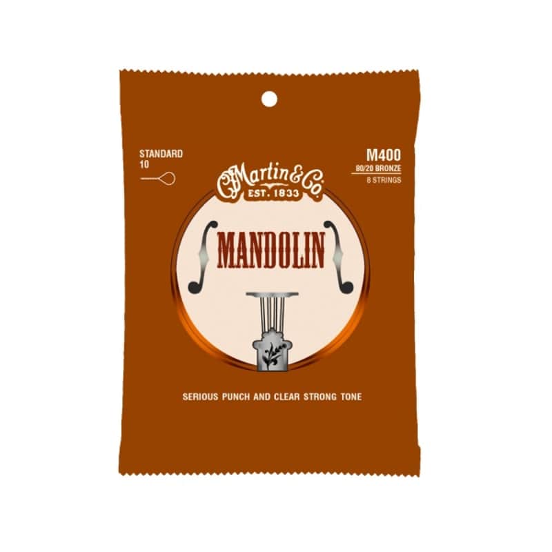 Martin M400 Mandolin Strings 80/20 Bronze Loop End, 10-34 Light image 1