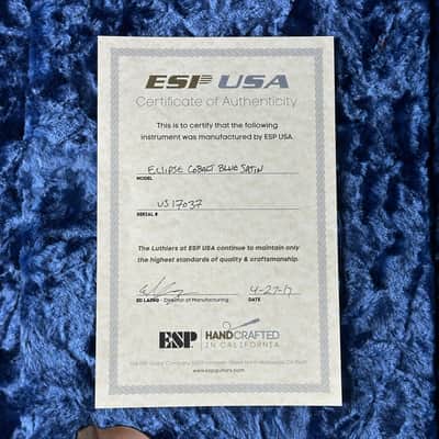 Used ESP USA Eclipse Quilt Top Satin Blue w/case TSU25062 image 10