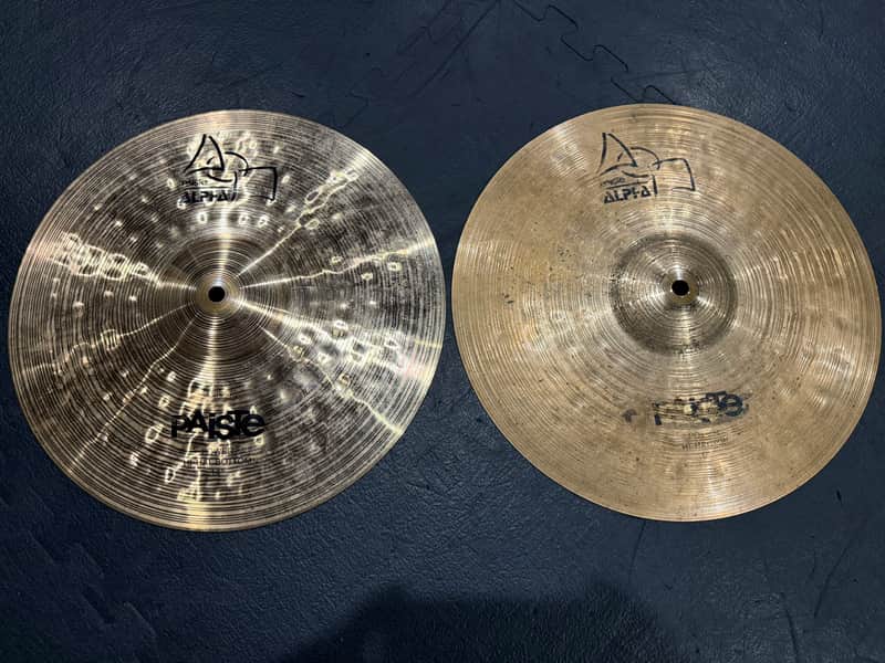 Paiste 14" Alpha Power Hi-Hat Cymbals (Pair) 1992 - 2006 - Traditional image 1