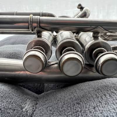 1904 Conn Conqueror Cornet – Silver Plate – Engraved “Exchanged for a Buescher” – King Case image 16