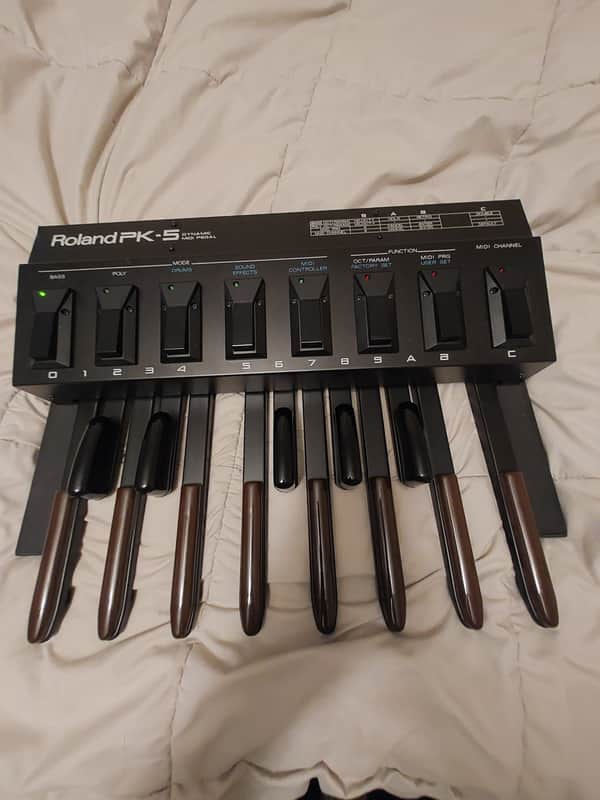 Roland PK-5 Dynamic MIDI Pedal Controller 1990 - 2005 - Black image 1
