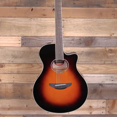 Yamaha APX600 Thinline Acoustic/Electric Guitar Old  Violin Sunburst image 4