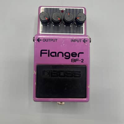 Boss BF-2 Flanger (Black Label) April 1981 Silver Screw - Purple serial 0500 image 1