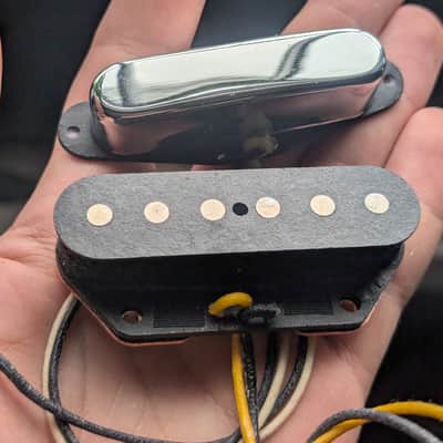 Telecaster pickups 1950-1951 broadcaster nocaster tele pickup set handwound by Griffin @letterspeed (fits fender tele) image 2