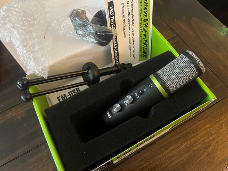 Mackie EM-USB EleMent USB Condenser Microphone 2021 - Present - Green Lightning image 1