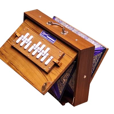 SHRUTI BOX~SIZE (15" X 10" X 3")~TEAK WOOD~13 NOTES~440 Hz~CHANT~MANTRA~SHRUTI~WITH BAG image 7