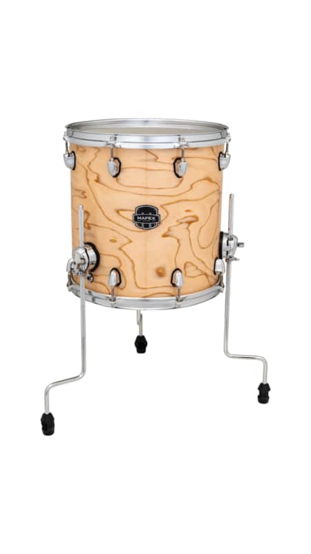 Mapex Saturn VI 14x14 Floor Tom - Exotic Natural Burl image 1