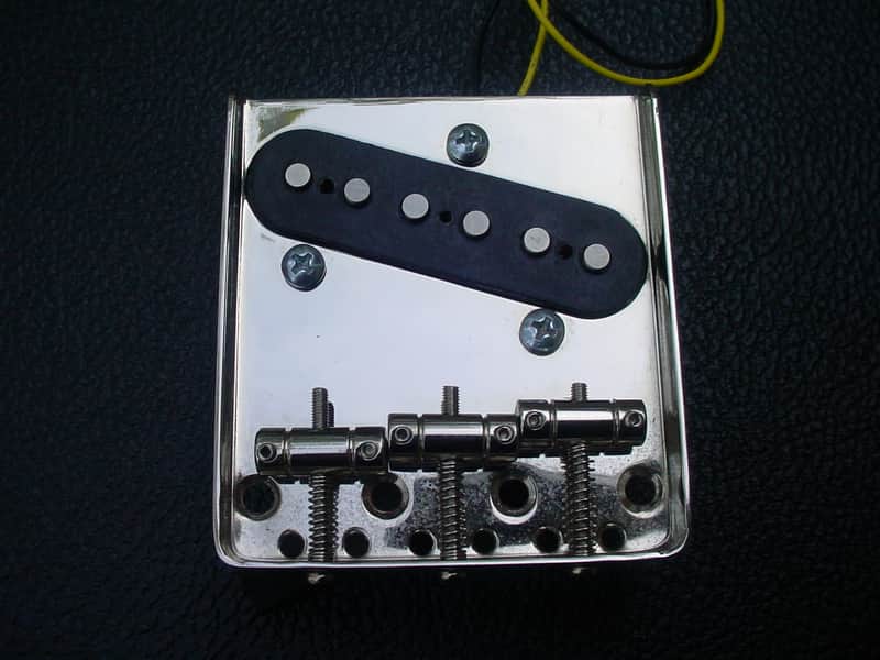 Squier Classic Vibe 60s Telecaster Bridge Assembly and Bridge Pickup 2024 - Nickel Plated image 1