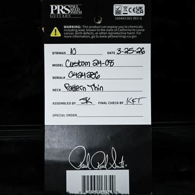 PRS Custom 24-08 Electric Guitar- Custom Color 2026 (0424286) image 16