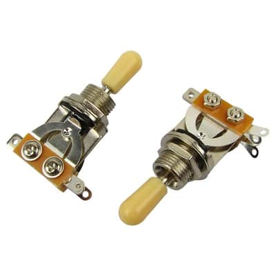 Metric 3 Way Short Straight Guitar Pickup Selector Toggle Switch knob for Gibson Epiphone LP Les Paul Electric Guitar Parts, Cream Tip(Pack of 2) image 1