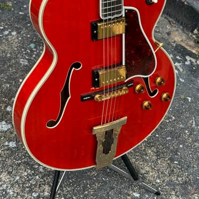 Gibson L-5CT Thinline 2000 - Cherry Tomato Red w/stunning Flamey Maple back & sides ! image 3