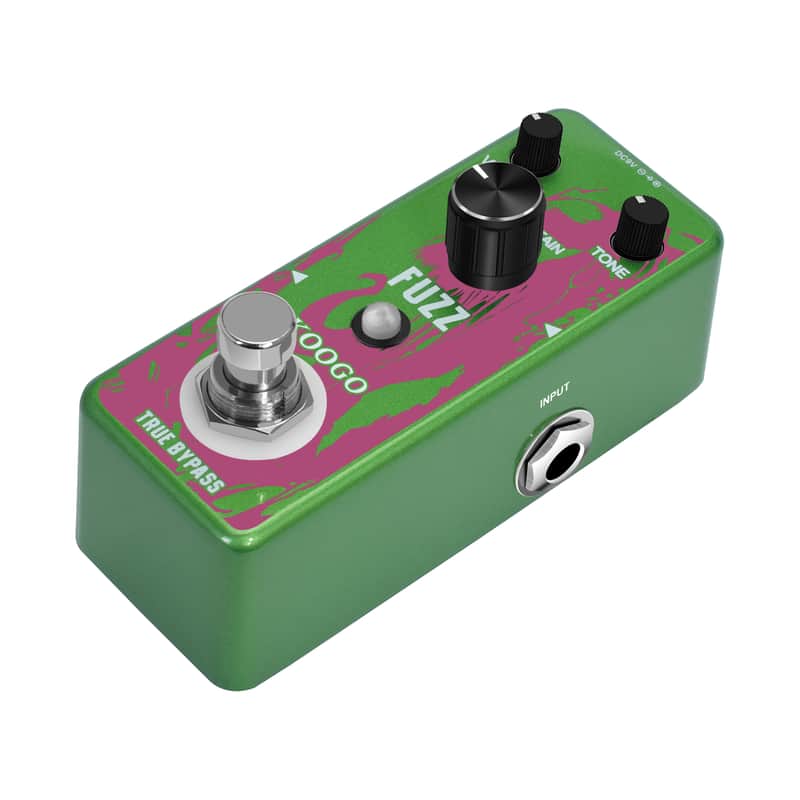 KOOGO LEF-306 Fuzz Pedal For Electric Guitar & Bass Traditional Fuzz Effect Full Metal Shell True Bypass--Shipped from Irvine Warehouse in California by USPS image 1
