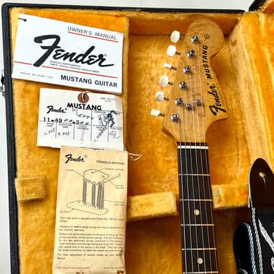 Fender Mustang Black 1974 image 3