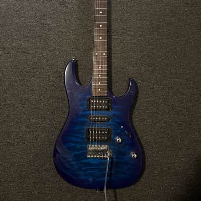 USED Ibanez GRX70QA-TBB Gio 2011 - Present - Transparent Blue Burst image 1