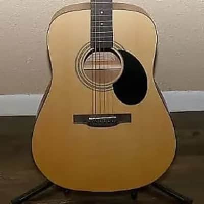 Jasmine S-35 Dreadnought Acoustic Guitar and Stageline Dreadnought hard case image 3