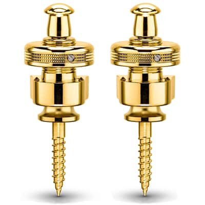 Schaller S-Locks Guitar Strap Lock System, Gold image 2