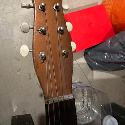 Silvertone U-1 Copper Guitar with case. image 5