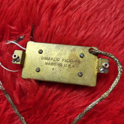 DiMarzio DP104 Super II 1978 - Double Black - 2 Conductor - Brass Baseplate - Not Functioning Both Coils Open image 2