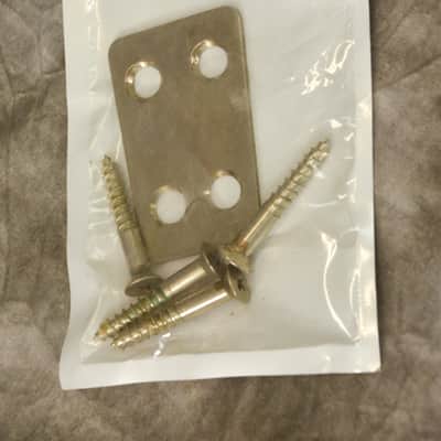 1960s FRAMUS Chrome Neck Mounting Plate w. 4 Screws off Strato Star Bass image 3