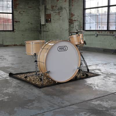 HHG Drums Maple Single Tension Drum Set  Natural Satin Lacquer image 9