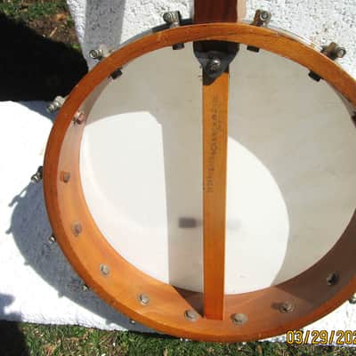 Vintage Tenor Banjo, 1920's, 10 3/4" Head, 17 Fret, Waverly Tailpiece, Clean image 7