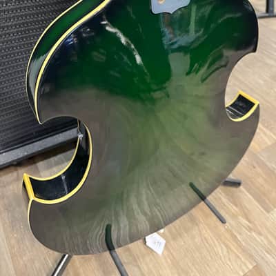 Firstman Liverpool Violin Hollowbody Electric Guitar ‘67-‘69 - Green Burst image 8