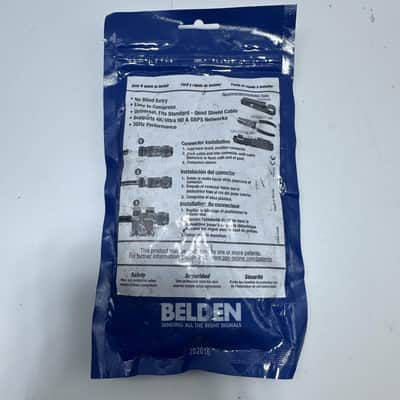 Belden ProSNS FSNS6PL Plenum F-Connector for RG-6 Plenum 25-pack image 3