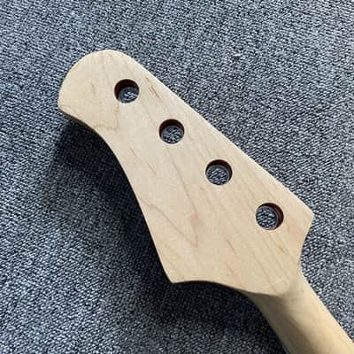 Red 4 String Jazz Bass Style Maple Neck, 20 Frets Rosewood Fingerboard image 3