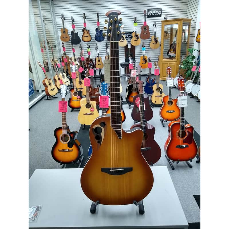 Ovation E-Acoustic Guitar Celebrity Elite Deluxe Deep Contour image 1