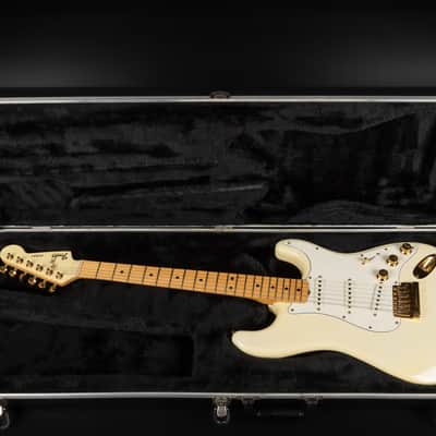1980 Fender The STRAT with Maple Fretboard - Olympic White | USA Fullerton Vintage Stratocaster Dan Smith Era 22-Karat Gold Hardware Matching Headstock | OHSC image 24