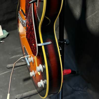 Concord Welson DS2 Hollow Body Electric Guitar 1960s Italy - Sunburst - No Bridge image 21