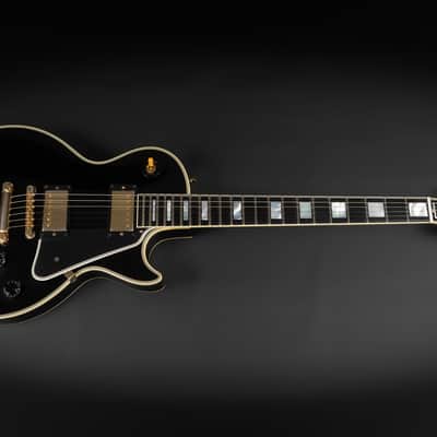 2021 Gibson Custom Shop Historic '57 Les Paul Custom Black Beauty Reissue - Ebony VOS | USA Vintage Long Neck Tenon No Weight Relief 4.18kg | CoA OHSC image 3