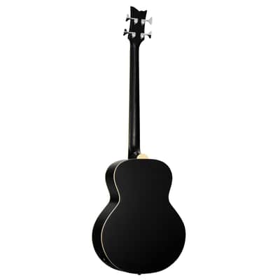 Ortega D7E-SBK-4 Deep Series 7 Spruce Top Mahogany Neck Medium Scale 4-String Acoustic-Electric Bass Guitar image 6