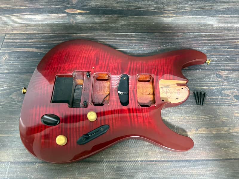 1993 Ibanez S540FM Body Mahogany Transparent Red Made in Japan image 1