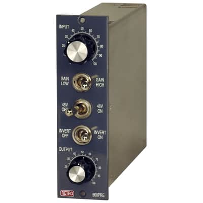 Retro Instruments 500PRE 500 Series Tube Microphone Preamp with 3 12AT7 Tubes image 7